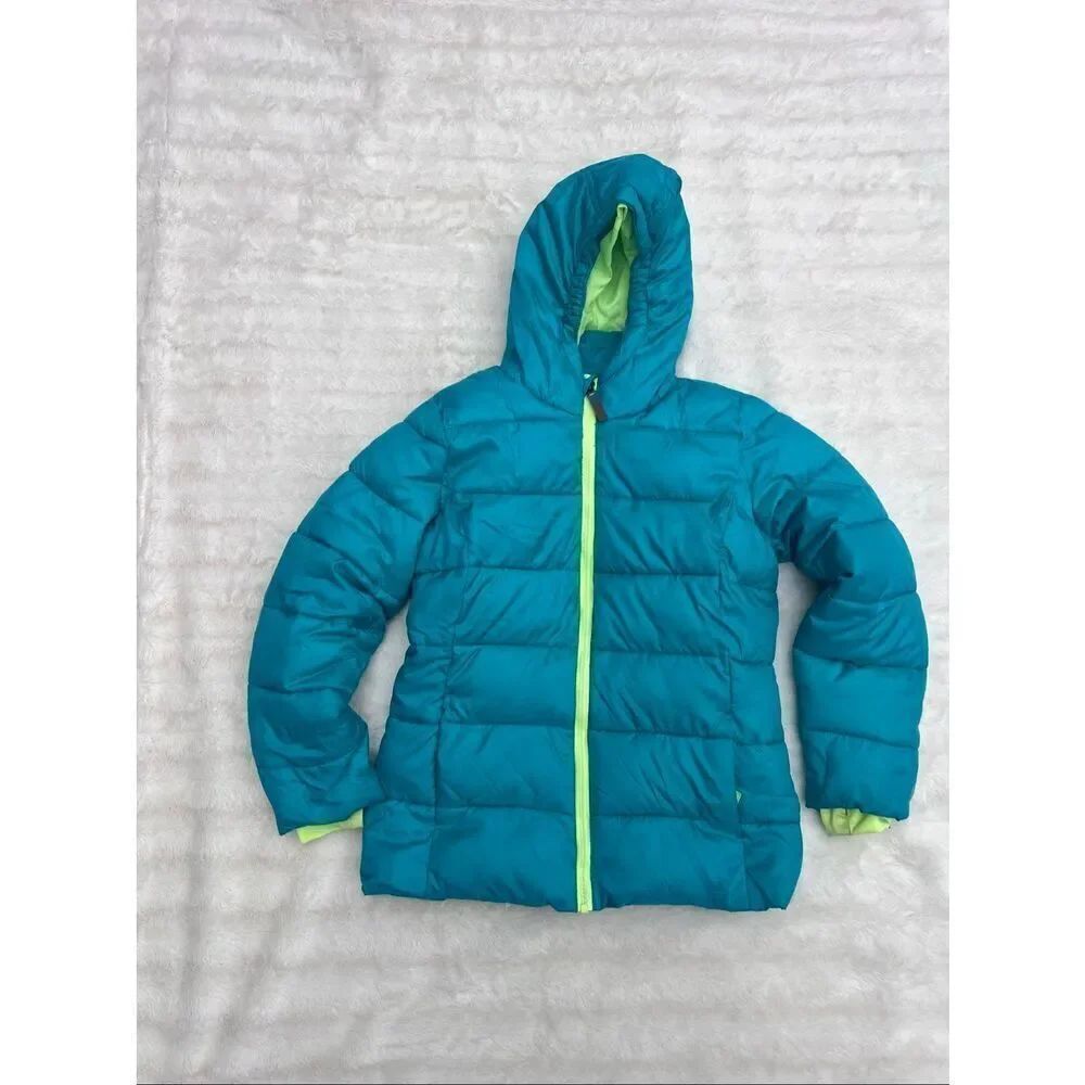 Champion Blue Puffer Jacket with Stand-Up Collar size 10-12